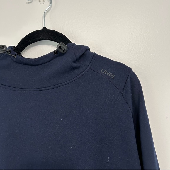 UNRL Navy Crossover Hoodie Sz L - Picture 3 of 7
